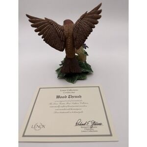 Lenox Garden Bird Series WOOD THRUSH Figurine - With COA